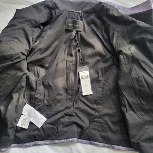 BCBGMAXAZRIA Women's Purple Jacket Size Small New - Picture 10 of 14
